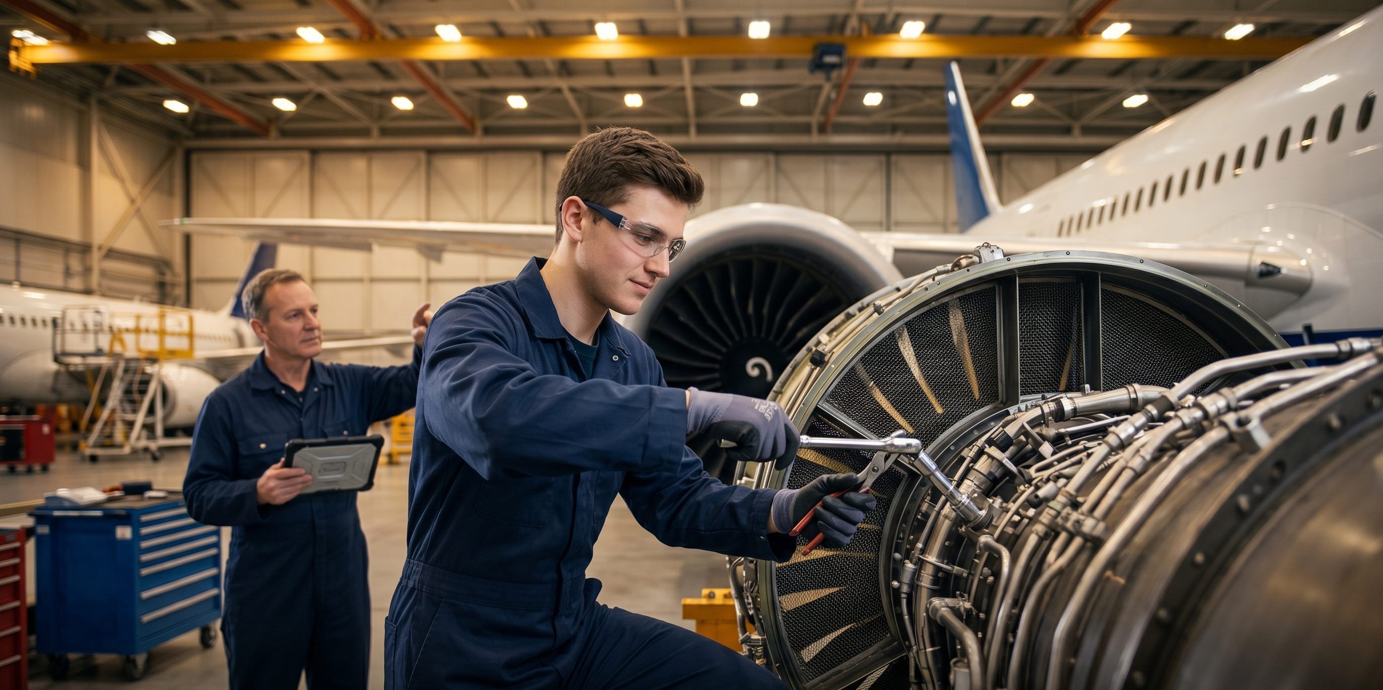 Formação de mecânico de manutenção aeronáutica